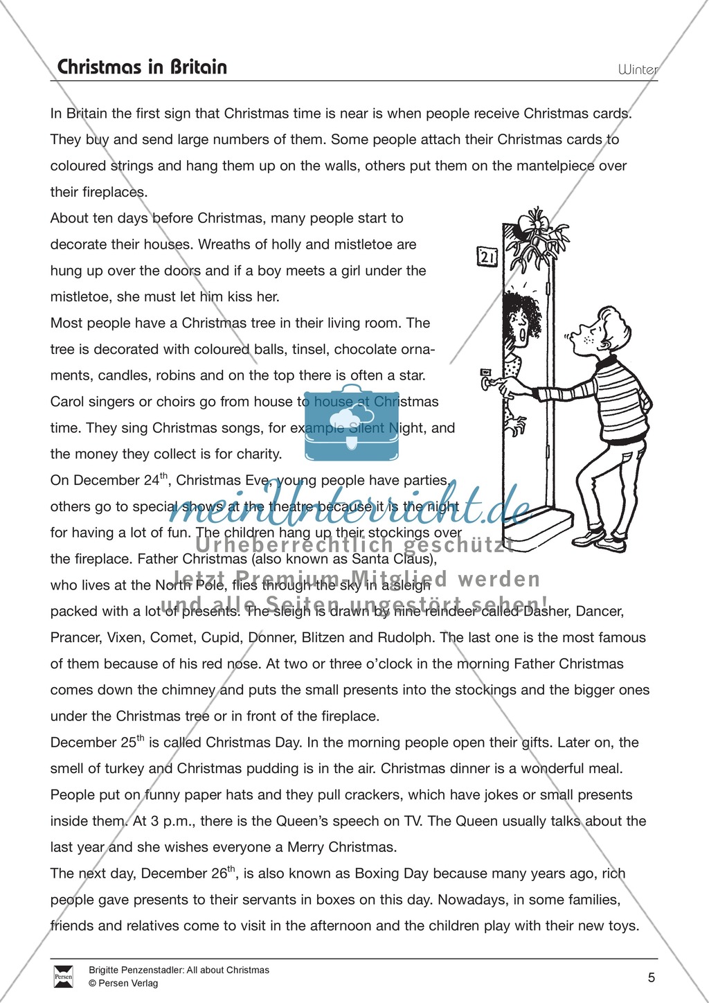 Christmas in Britain: Landeskunde-Text Preview 1