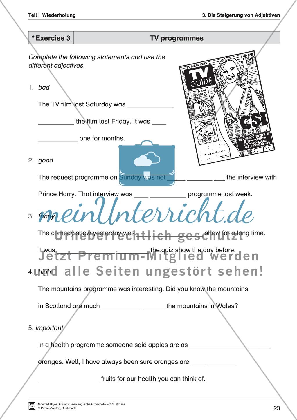 Die Steigerung von Adjektiven Preview 5