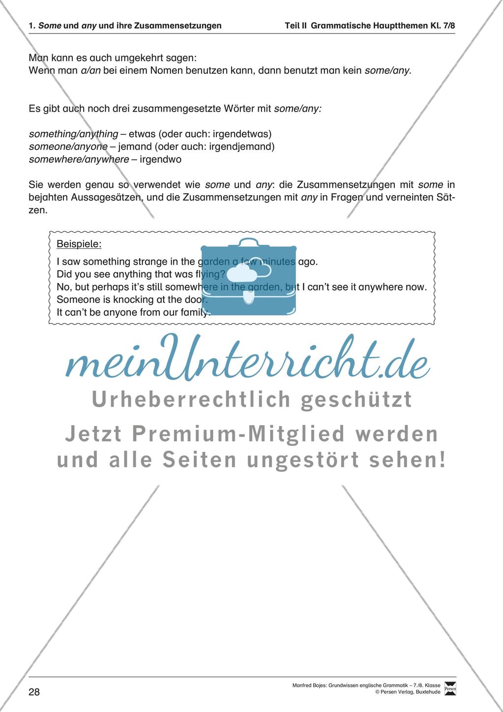 Some und any und ihre Zusammensetzungen Preview 2