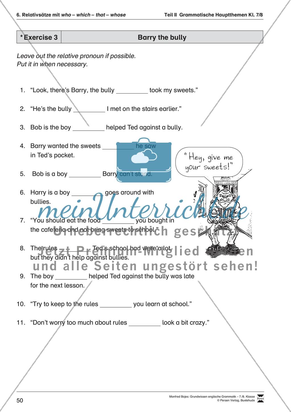 Relativsätze mit who, which, that, whose Preview 4