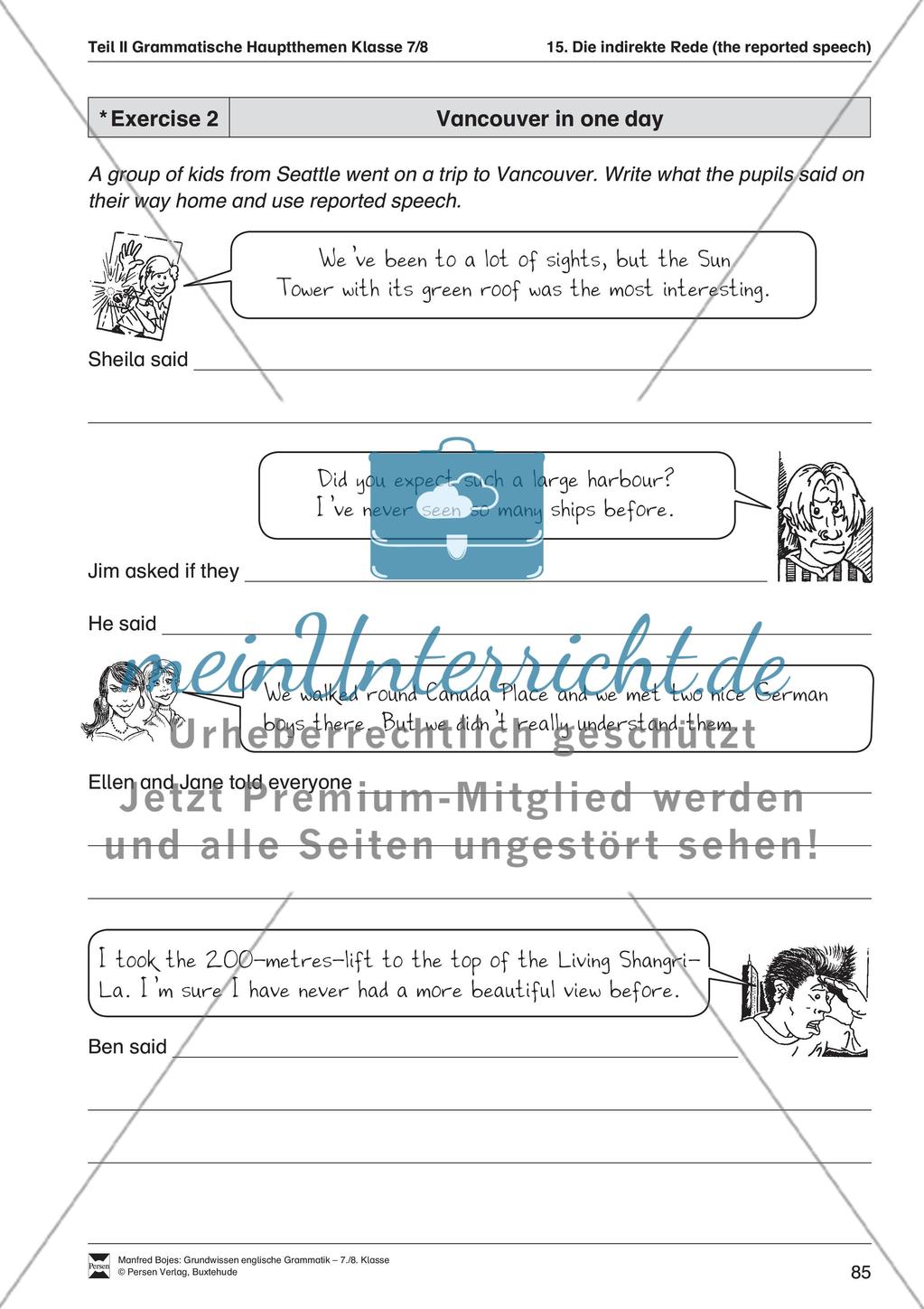 Die indirekte Rede Preview 5