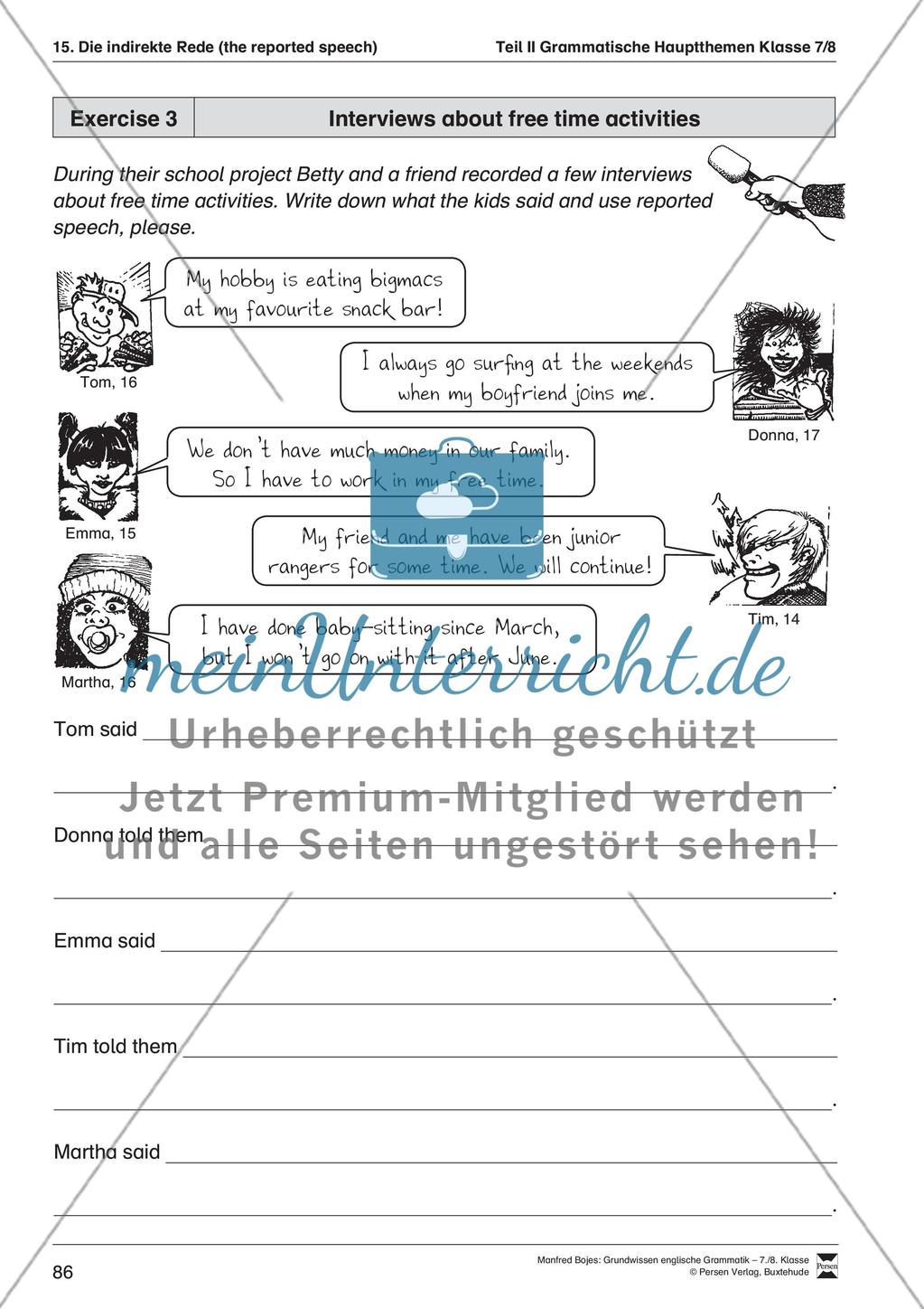 Die indirekte Rede Preview 6