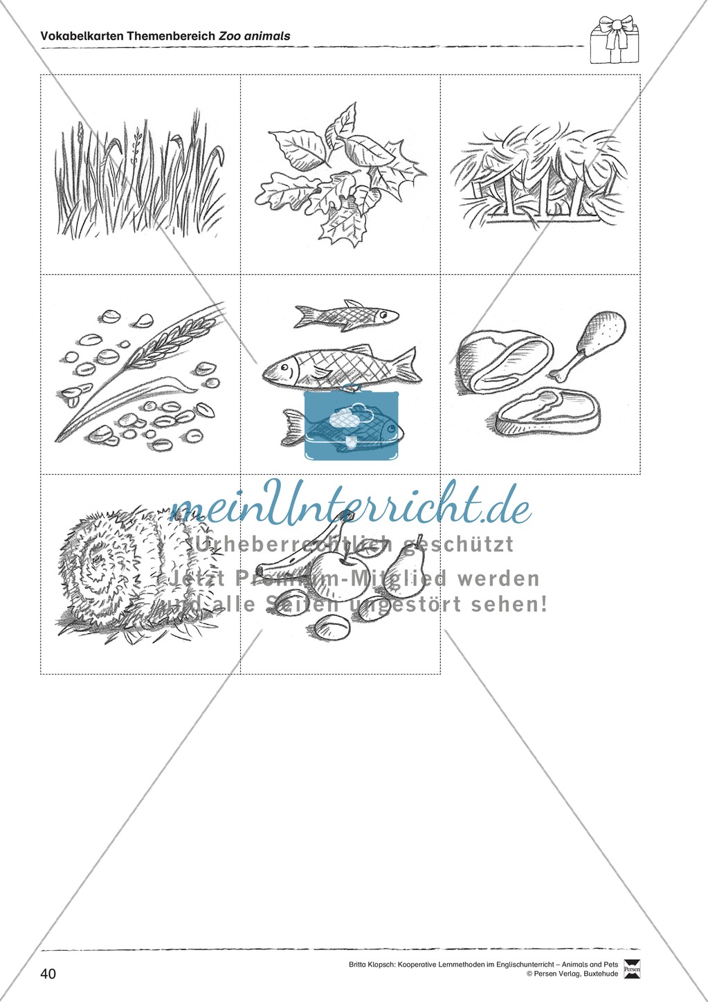 Kooperatives Lernen: Themenbereich Zoo Animals + Kopiervorlagen Preview 16