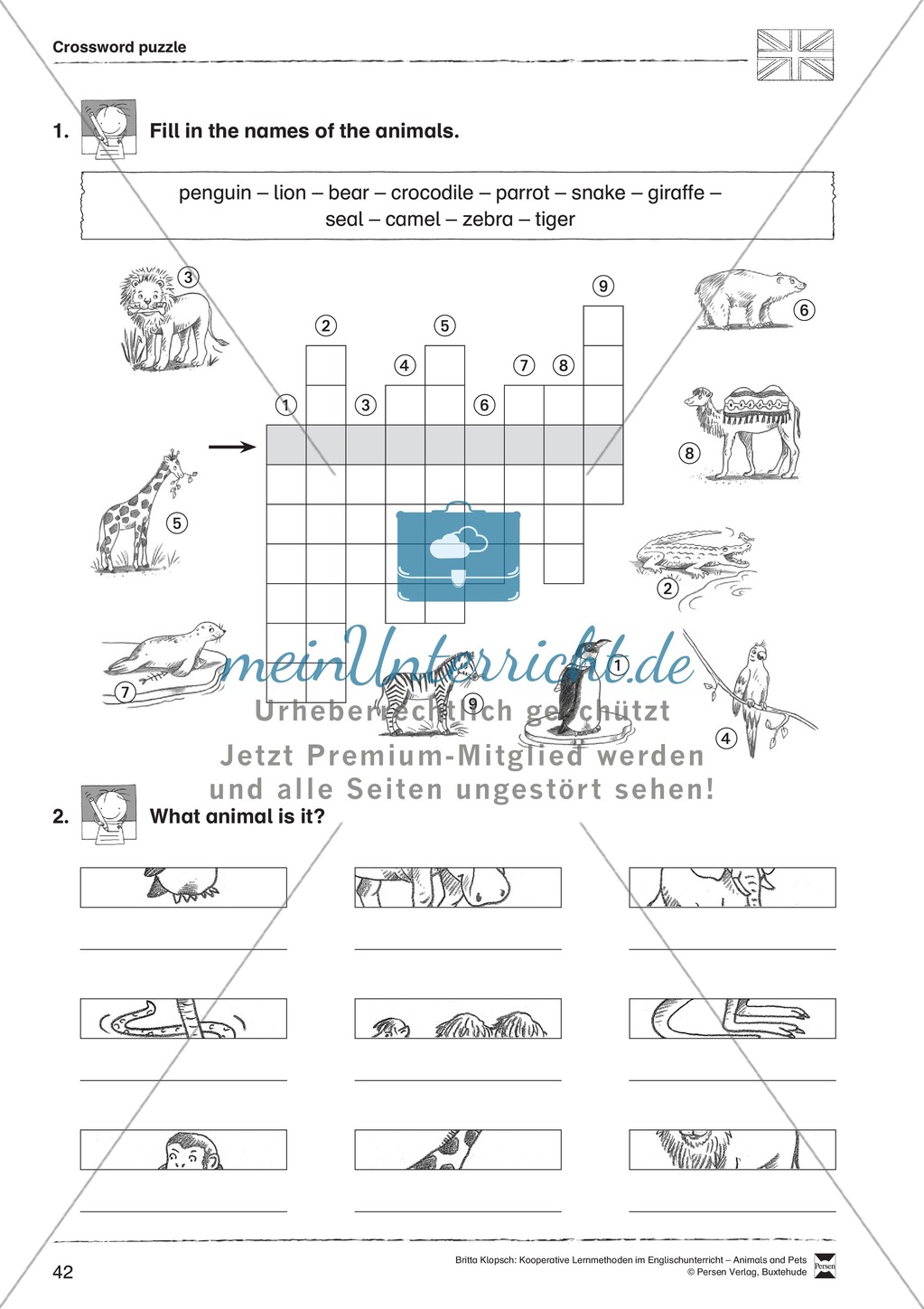 Kooperatives Lernen: Themenbereich Zoo Animals + Kopiervorlagen Preview 18