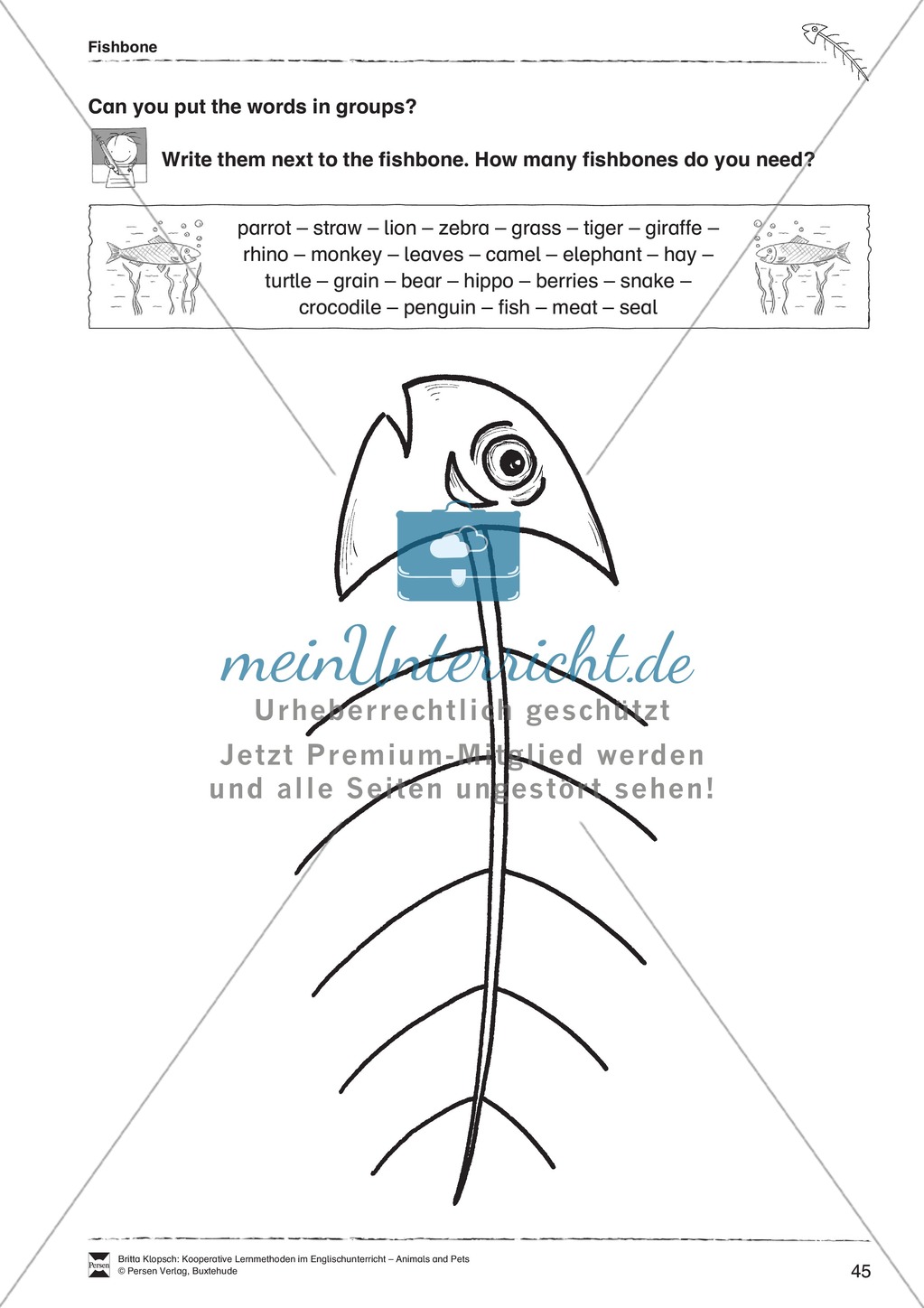 Kooperatives Lernen: Themenbereich Zoo Animals + Kopiervorlagen Preview 21