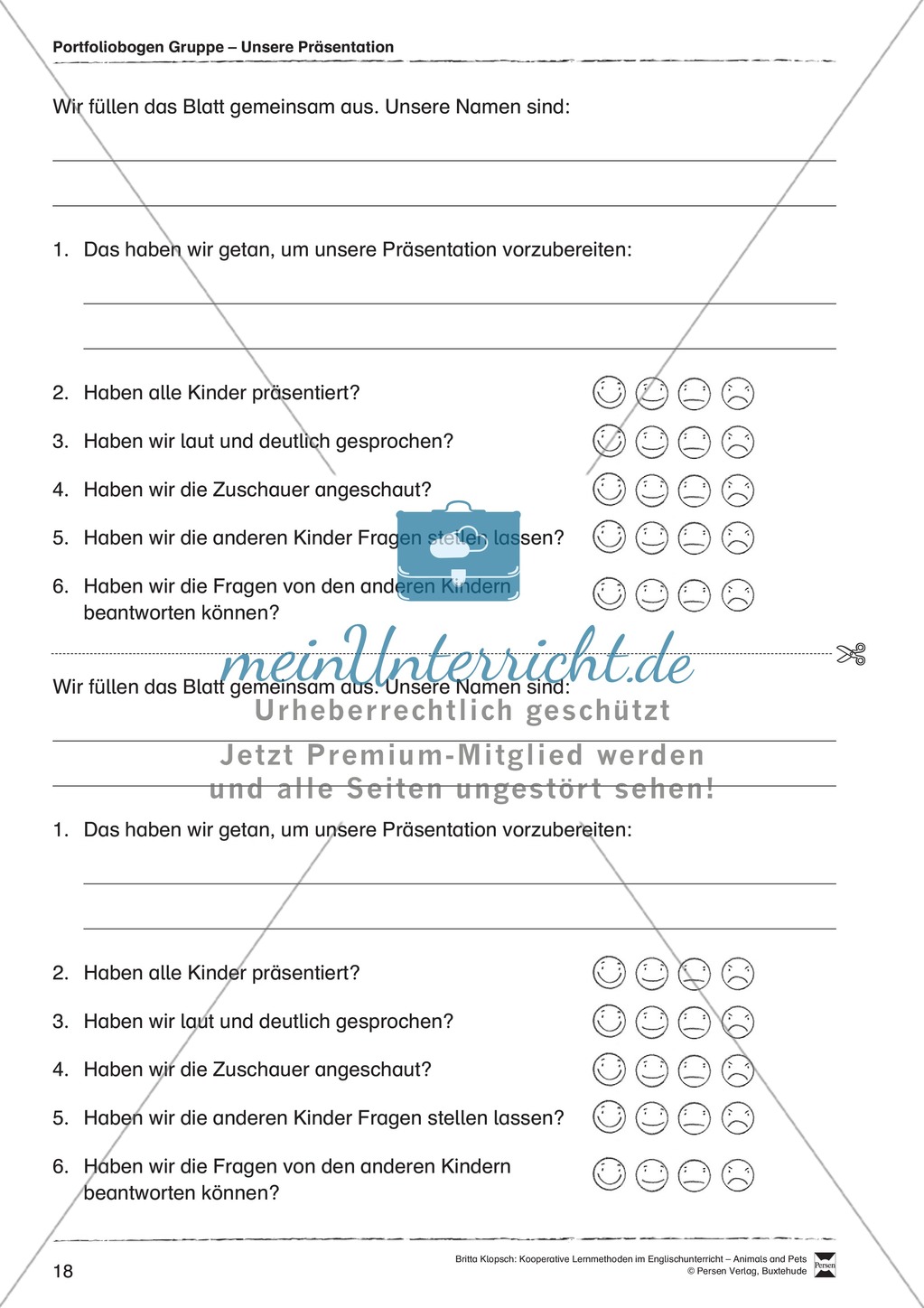 Kooperatives Lernen: Themenbereich Zoo Animals + Kopiervorlagen Preview 8