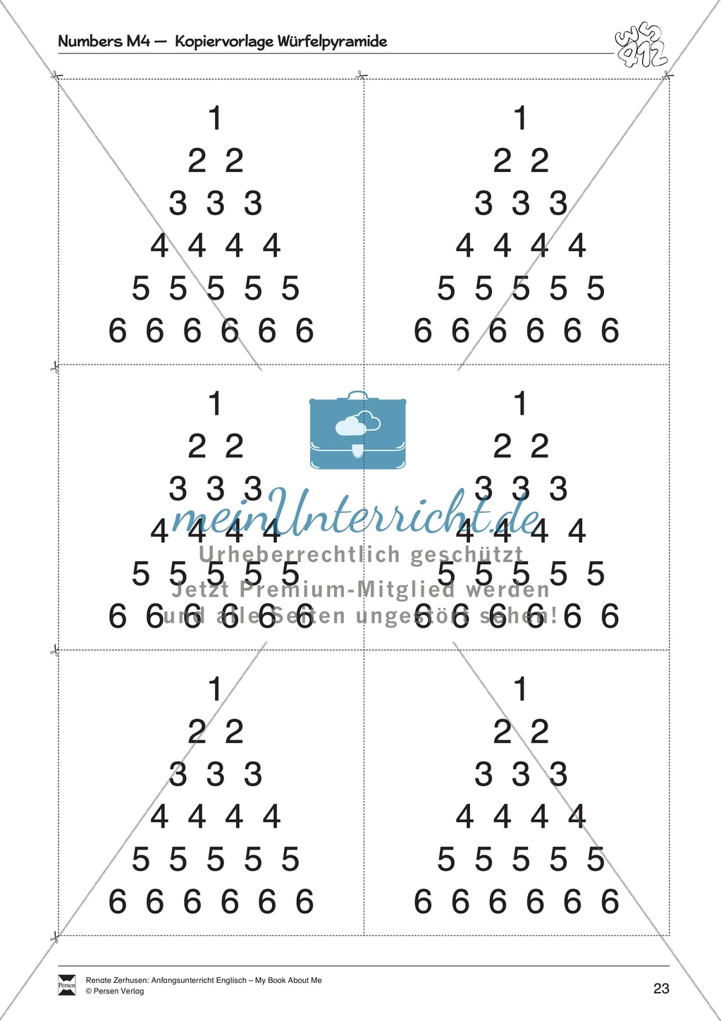 Numbers vocabulary: Worksheets on numbers (Binnendifferenziert) Preview 10