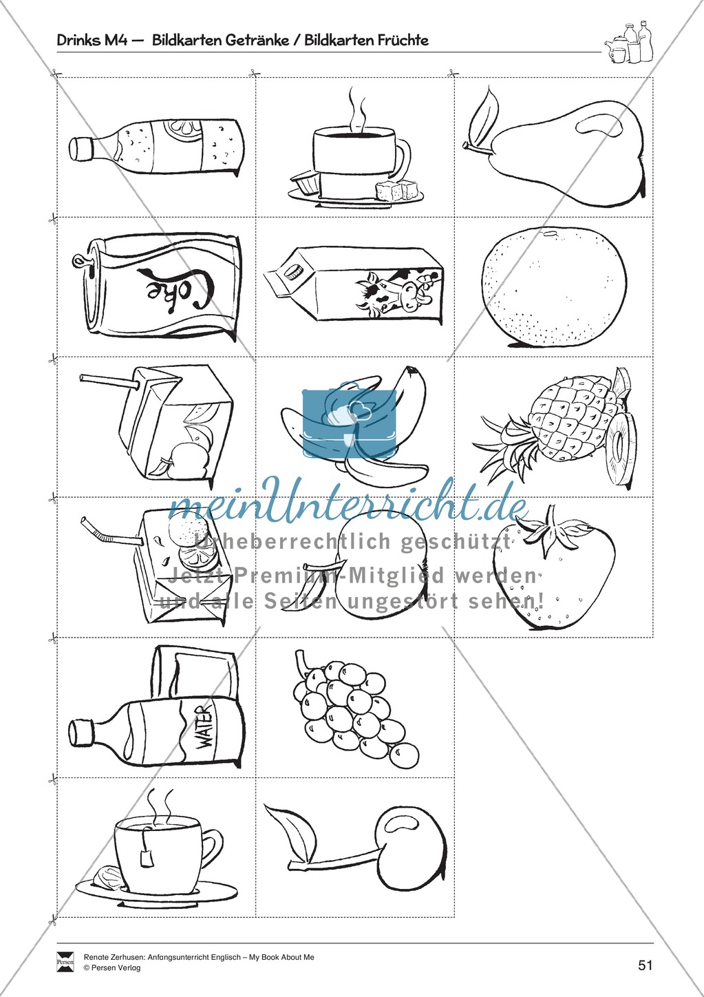 Drinks vocabulary: Worksheets on drinks (Binnendifferenziert) Preview 7