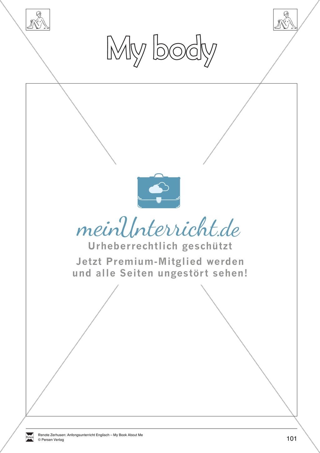 The body vocabulary: Worksheets on the body (Binnendifferenziert) Preview 15