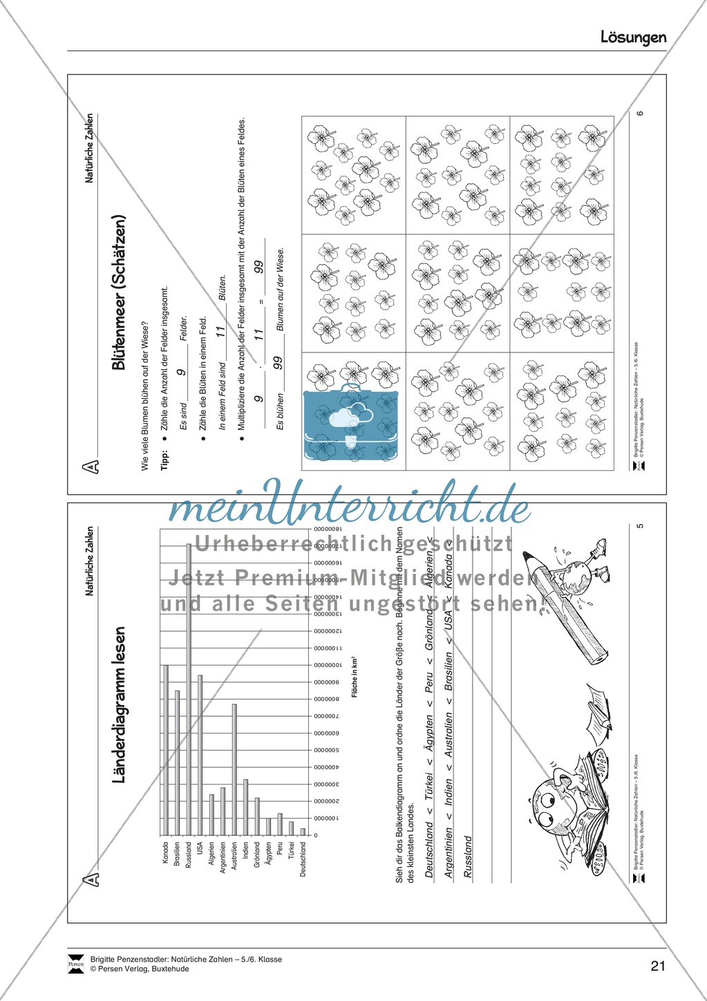 Natürliche Zahlen - Länderdiagramm lesen: Informationen aus Balkendiagrammen entnehmen Preview 4