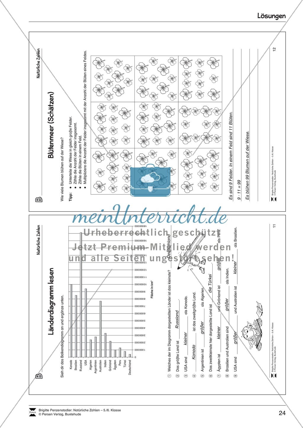 Natürliche Zahlen - Länderdiagramm lesen: Informationen aus Balkendiagrammen entnehmen Preview 5