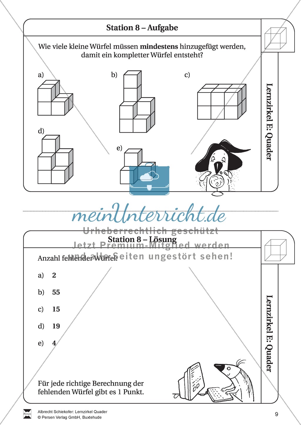 Geometrie: Wiederholung und Festigung der geometrischen Figur Quader Preview 9