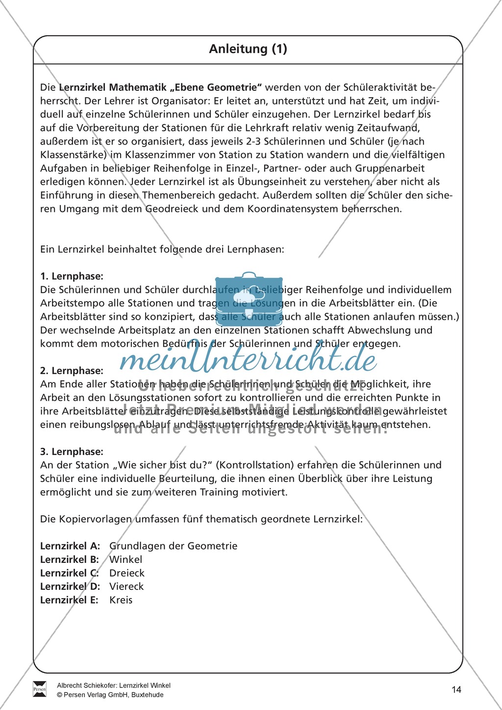 Lernzirkel zu Winkeln: Winkelarten, griechische Buchstaben, Winkel messen und zeichnen, Winkel an Uhr und Windrose Preview 14
