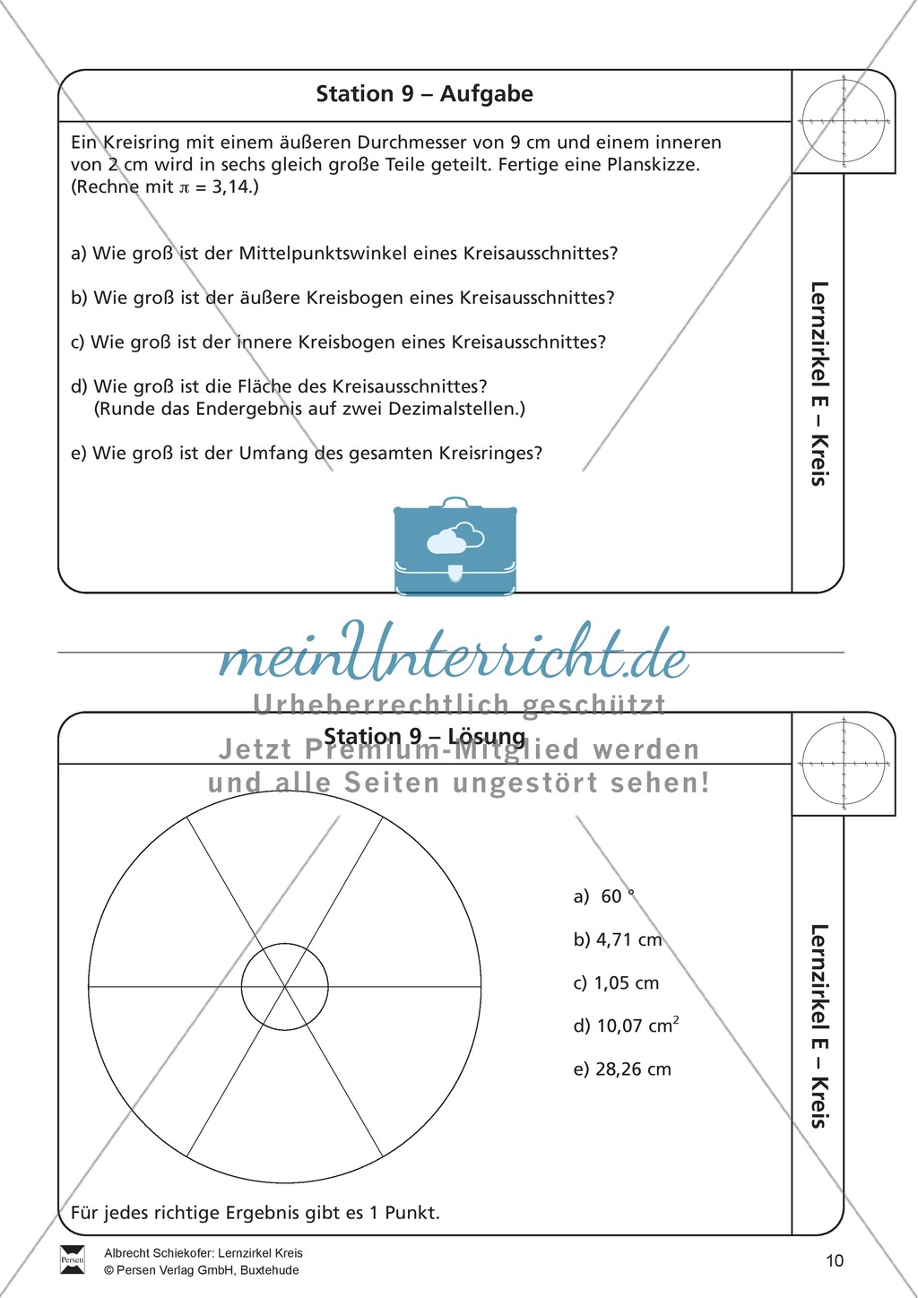 Geometrische Formen: Lernzirkel zum Kreis Preview 10