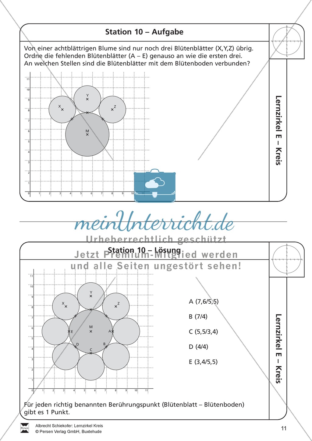Geometrische Formen: Lernzirkel zum Kreis Preview 11