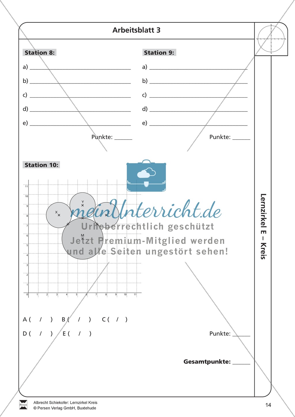 Geometrische Formen: Lernzirkel zum Kreis Preview 14