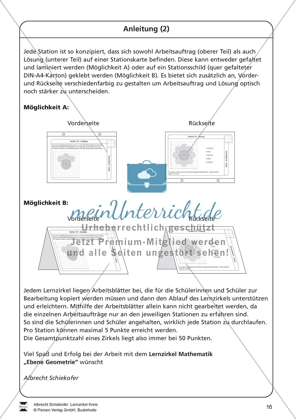Geometrische Formen: Lernzirkel zum Kreis Preview 16