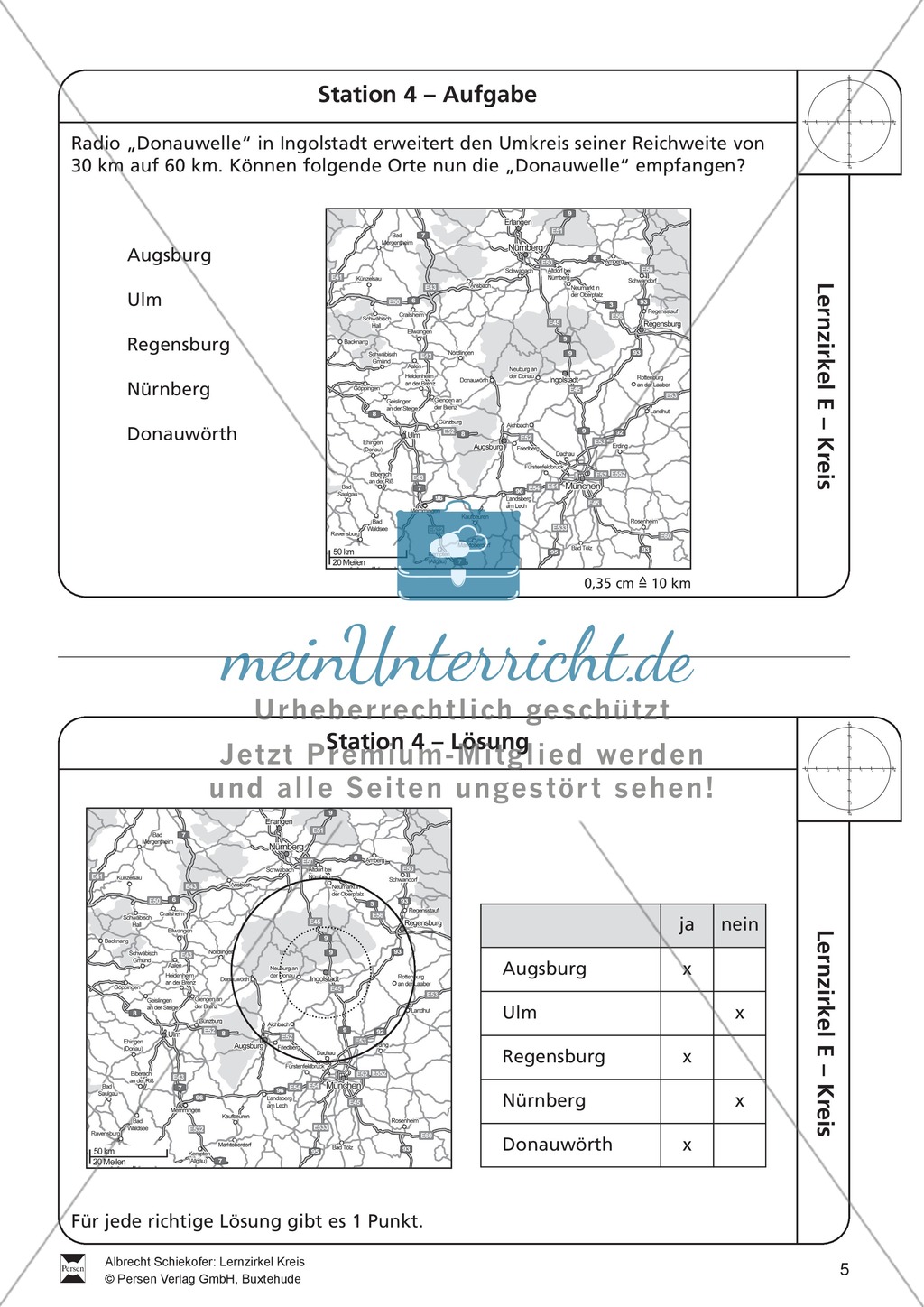 Geometrische Formen: Lernzirkel zum Kreis Preview 5