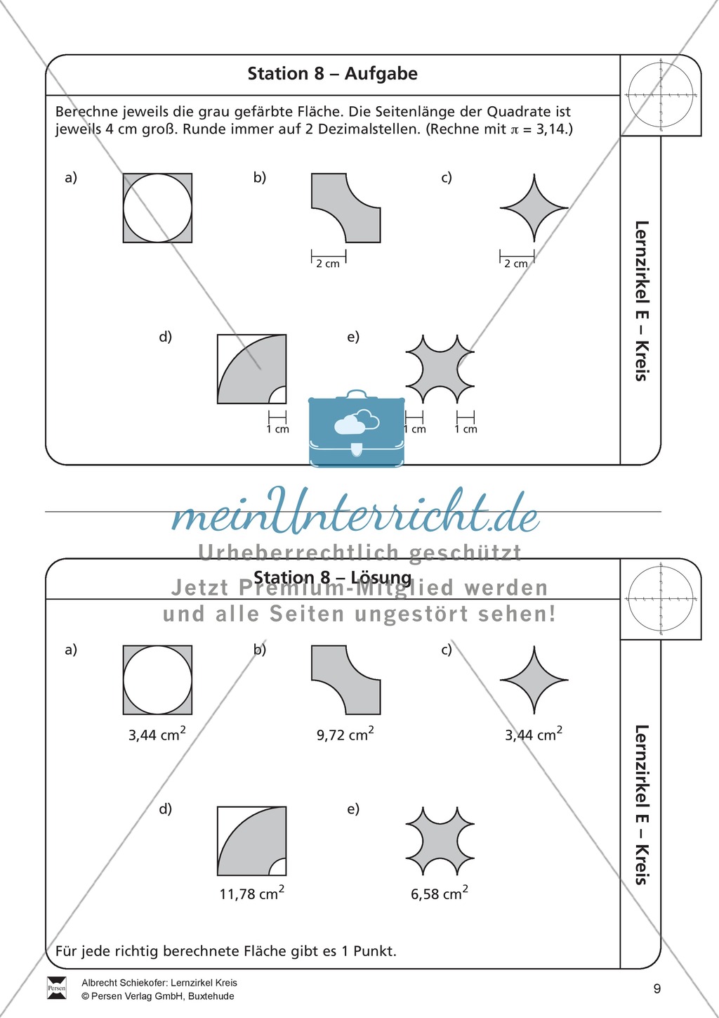 Geometrische Formen: Lernzirkel zum Kreis Preview 9