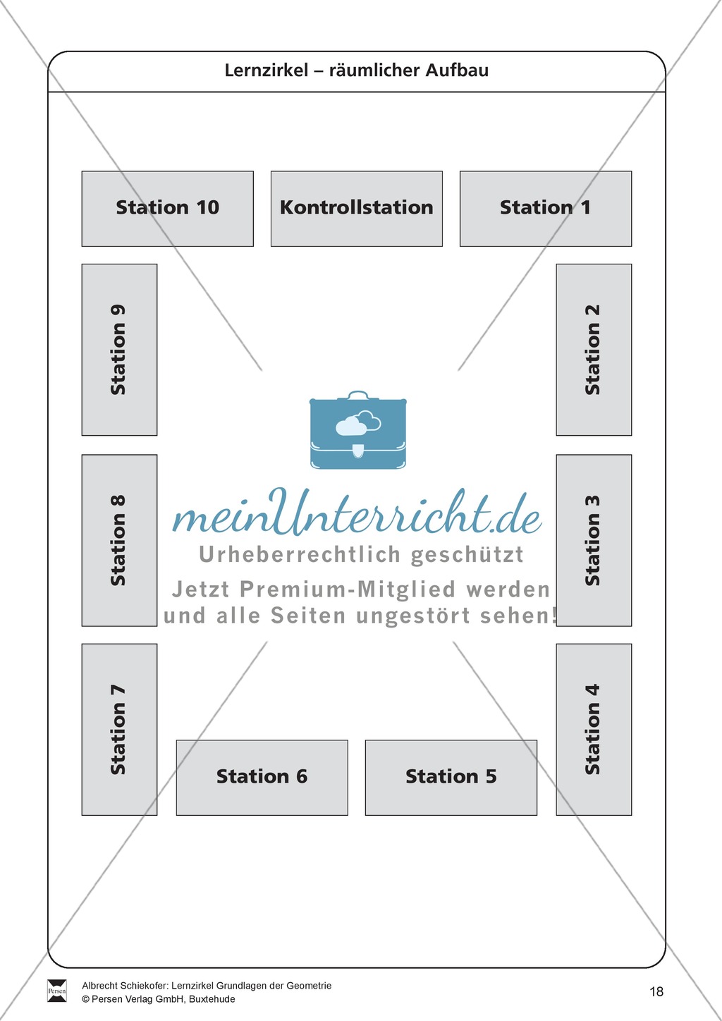 Lernzirkel zu Grundlagen der Geometrie: Koordinatensystem, Spiegelung, Senkrechten und Parallelen, optische Täuschungen Preview 18