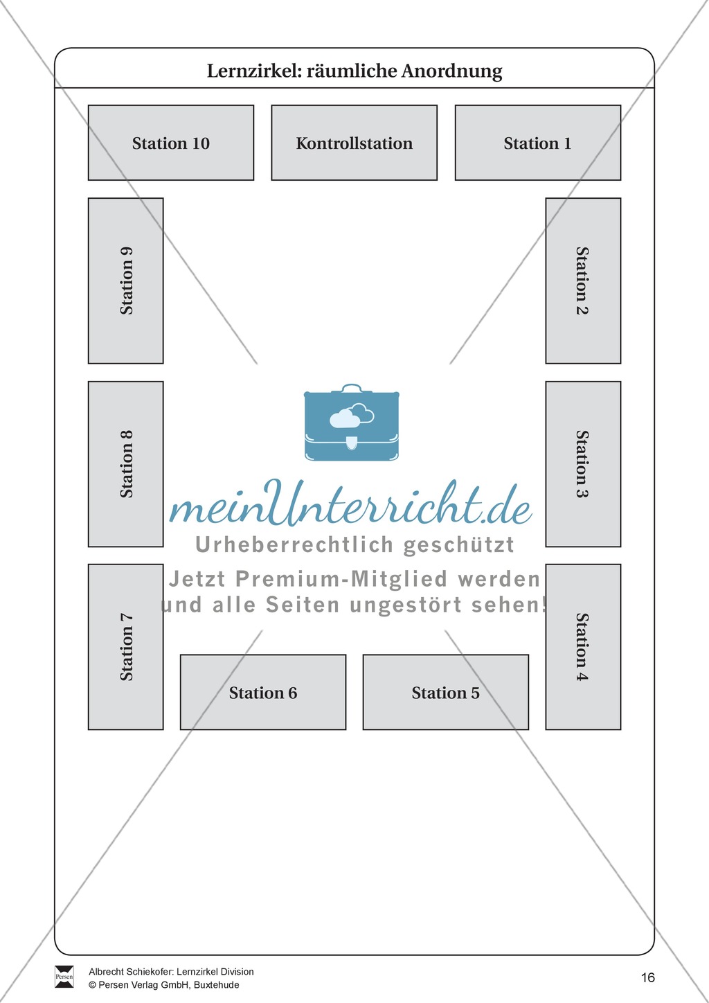 Lernzirkel Division: Fachausdrücke, Teilbarkeit, Division von Zehnerzahlen, Maßstab Preview 16