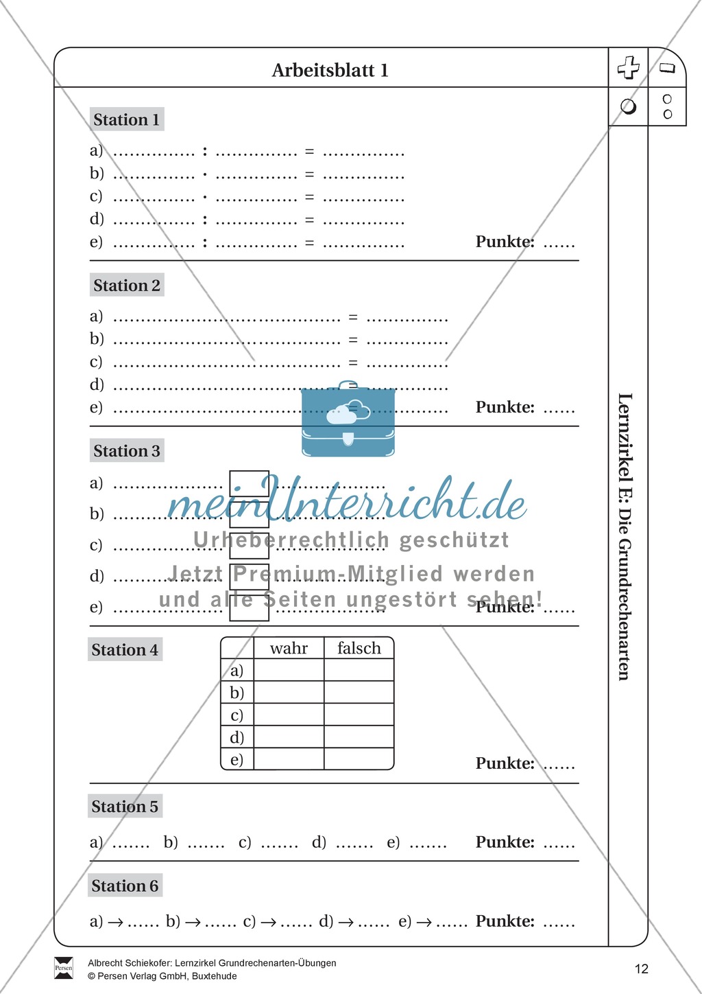 Lernzirkel Grundrechenarten Preview 12
