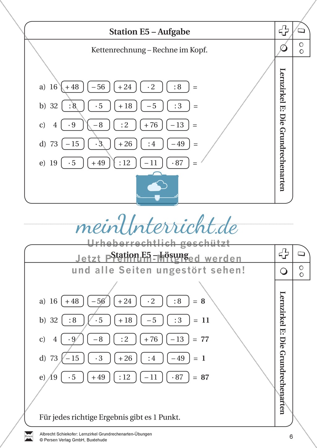 Lernzirkel Grundrechenarten Preview 6