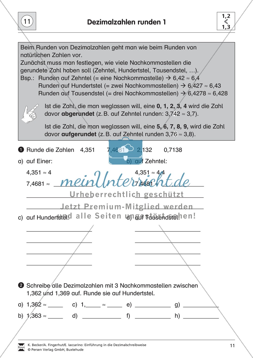 Dezimalzahlen runden Preview 1