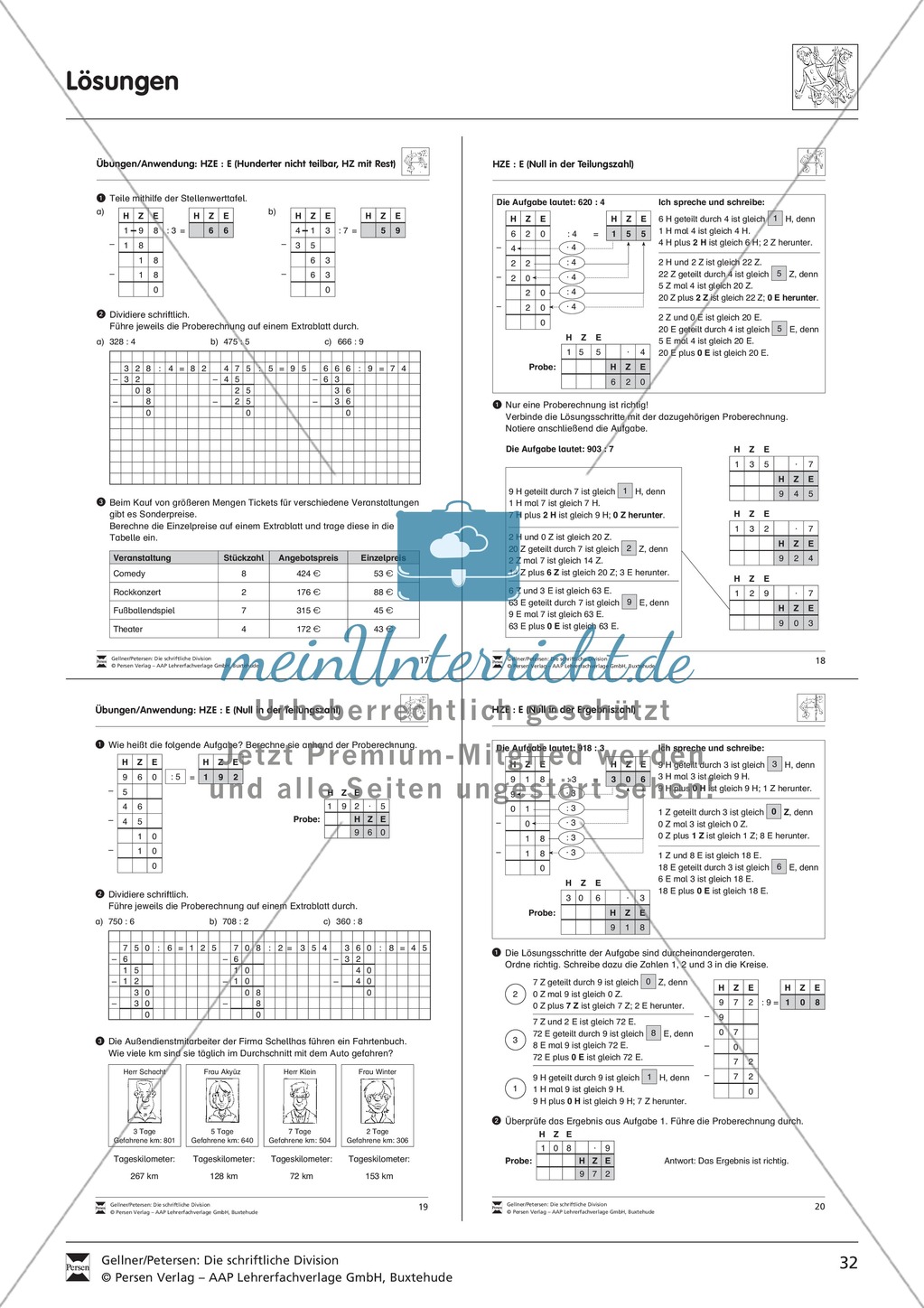 Schriftliche Division: Umwandlung von Hundertern in Zehner Preview 7