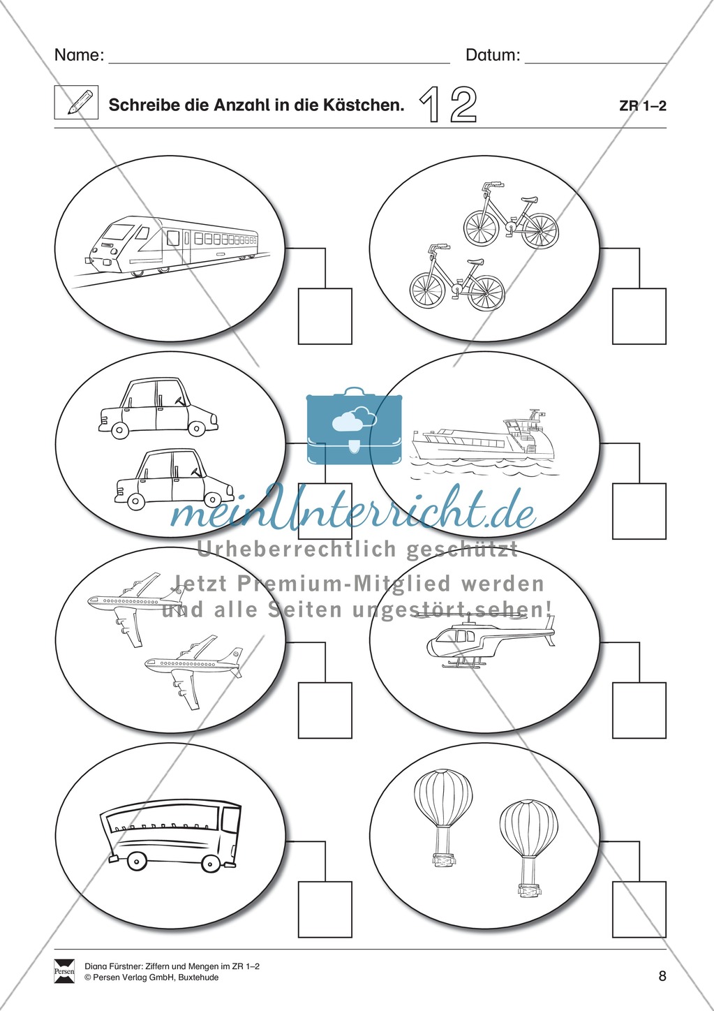 Förderschule: Den Zahlenraum 1-2 mit lernschwachen SchülerInnen entdecken Preview 8