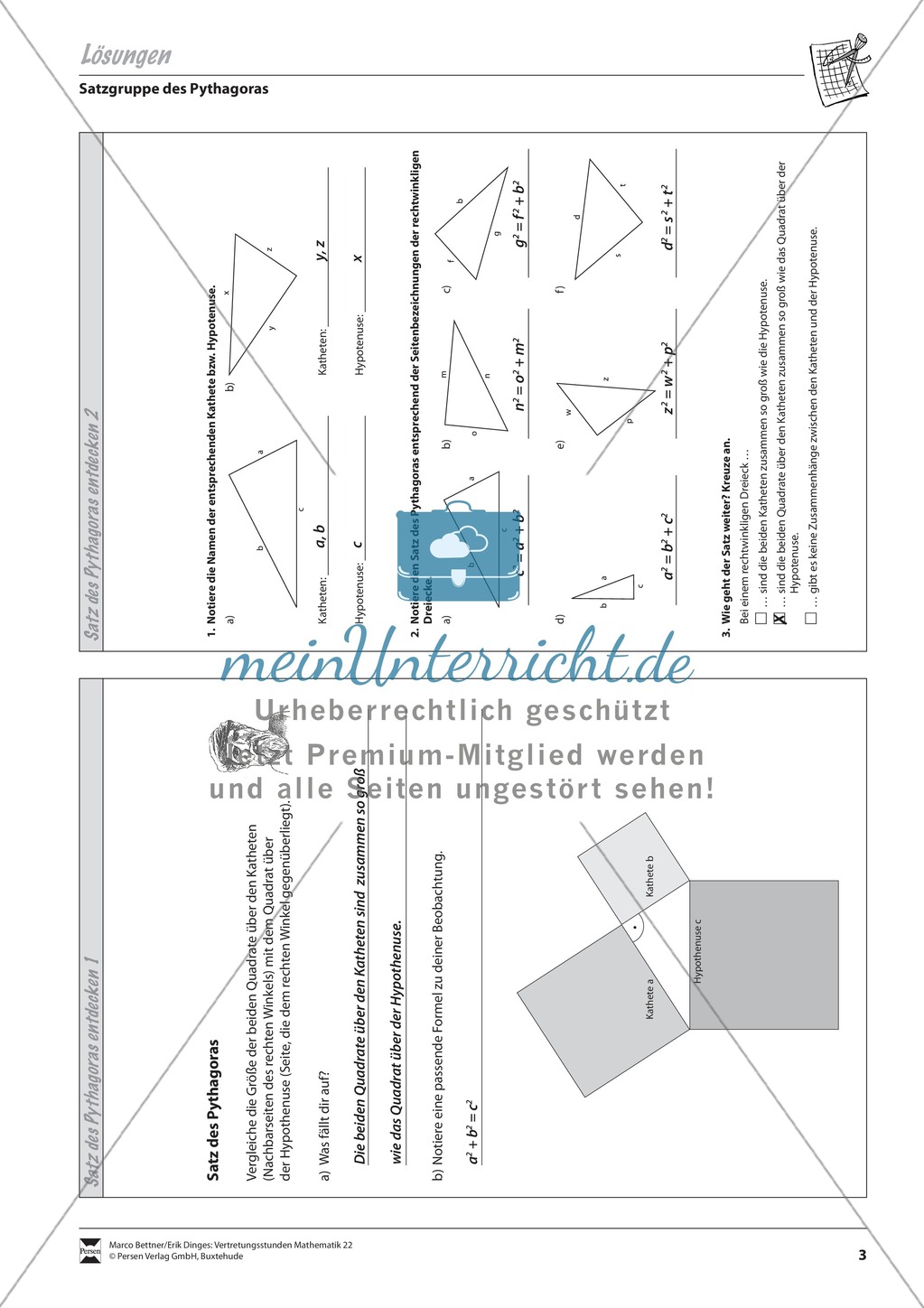 Den Satz des Pythagoras entdecken Preview 3