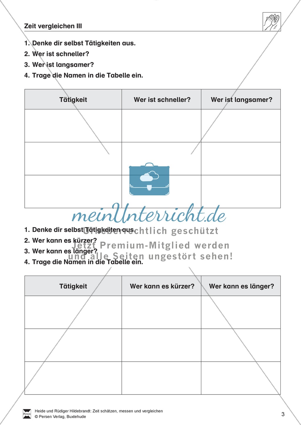 Größeneinheiten: Aufgaben zum Vergleichen verschiedener Zeitabstände Preview 3