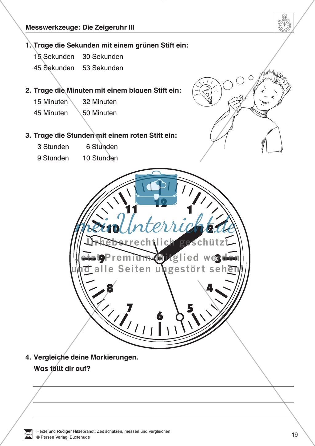 Messaufträge zum Ablesen und Darstellen der Uhrzeit auf einer Zeigeruhr Preview 3