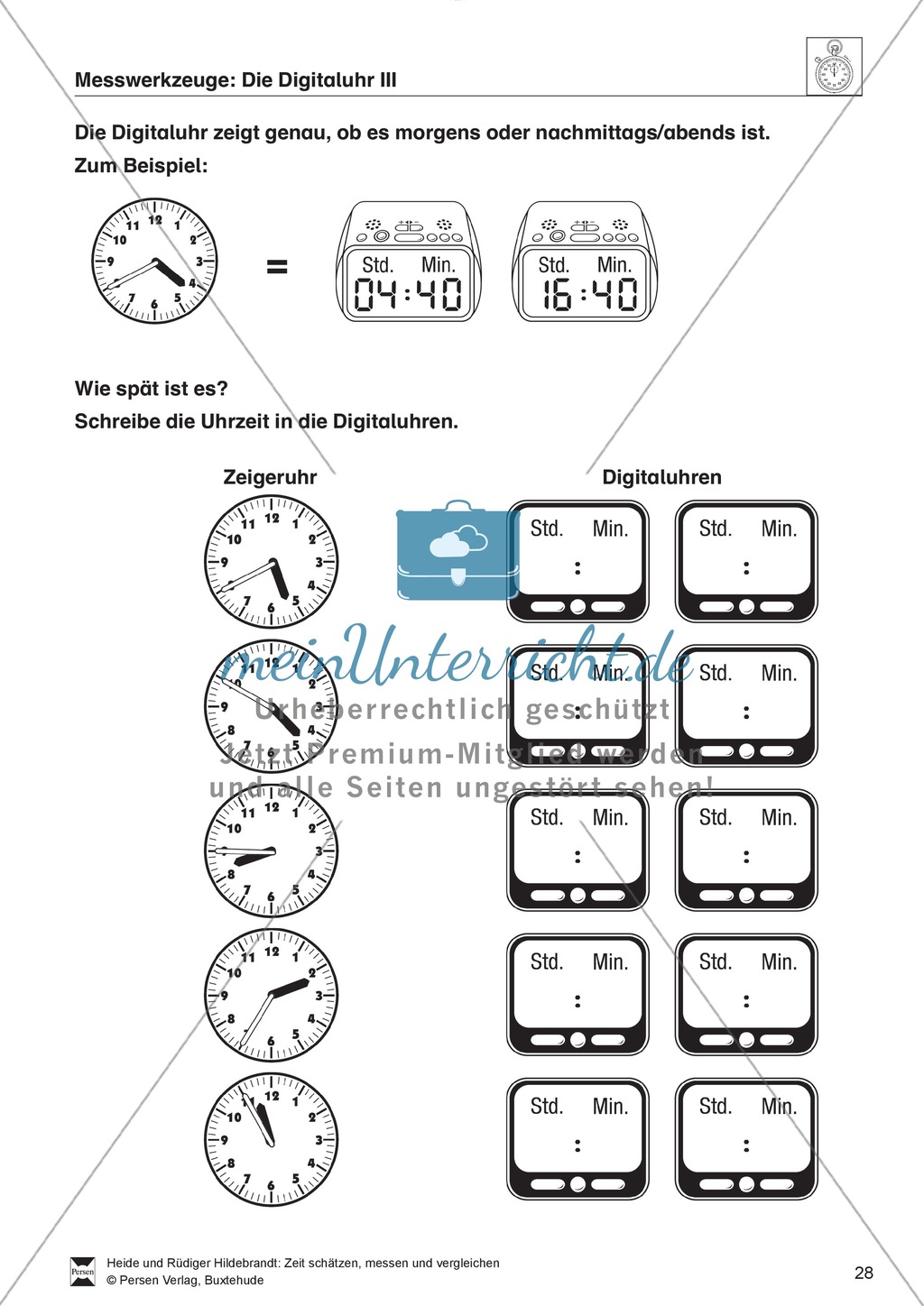 Messaufträge zum Ablesen und Darstellen der Uhrzeit auf einer Digitaluhr Preview 3