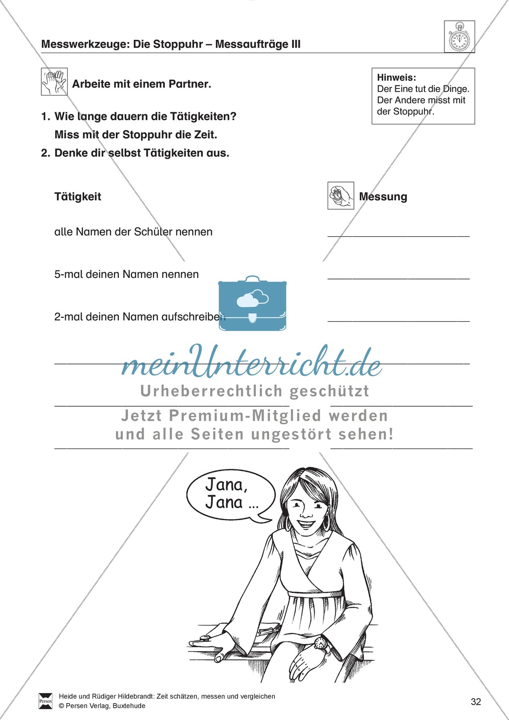 Messaufträge zum Ablesen und Darstellen der Uhrzeit auf einer Stoppuhr Preview 3
