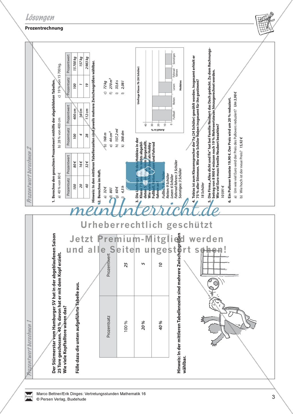 Prozentrechnung: Berechnung des Prozentwerts Preview 3