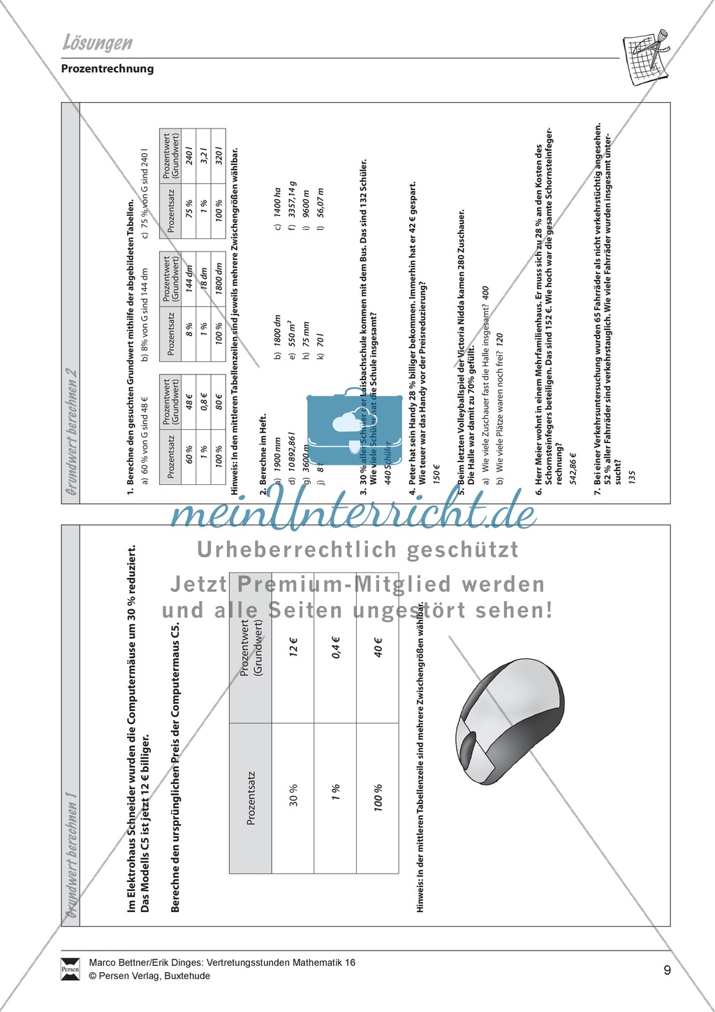 Prozentrechnung: Grundwert berechnen Preview 3