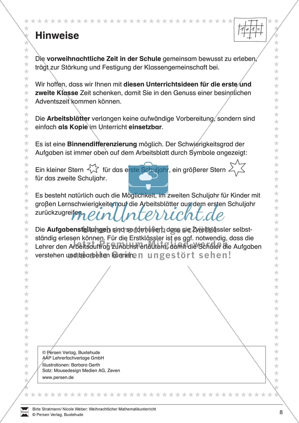 Lernwerkstatt Weihnachten: Symmetrische Eigenschaften von Weihnachtssymbolen entdecken Preview 3