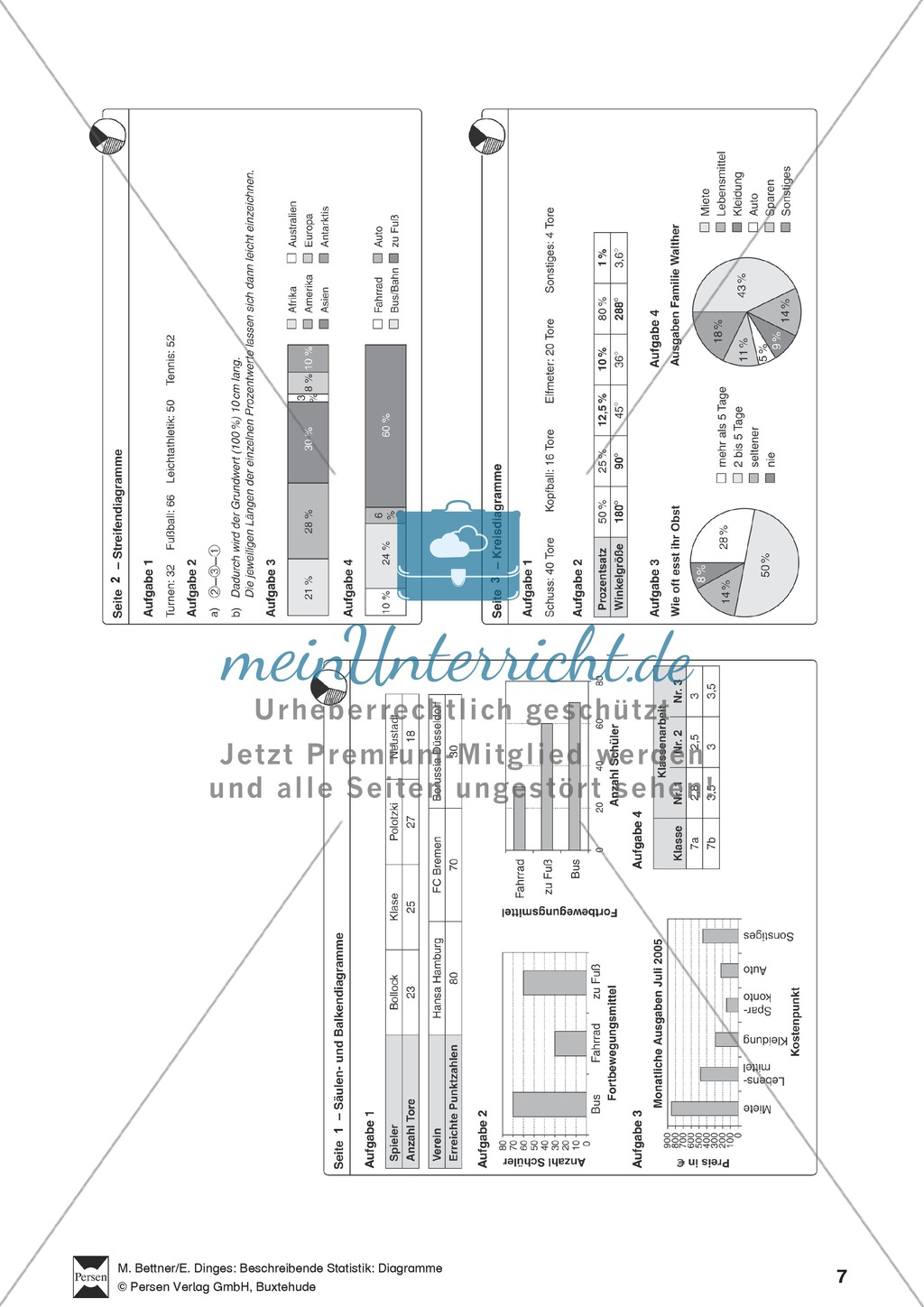 Beschreibende Statistik: Auswahl geeigneter Diagramme zur Darstellung von Daten Preview 2