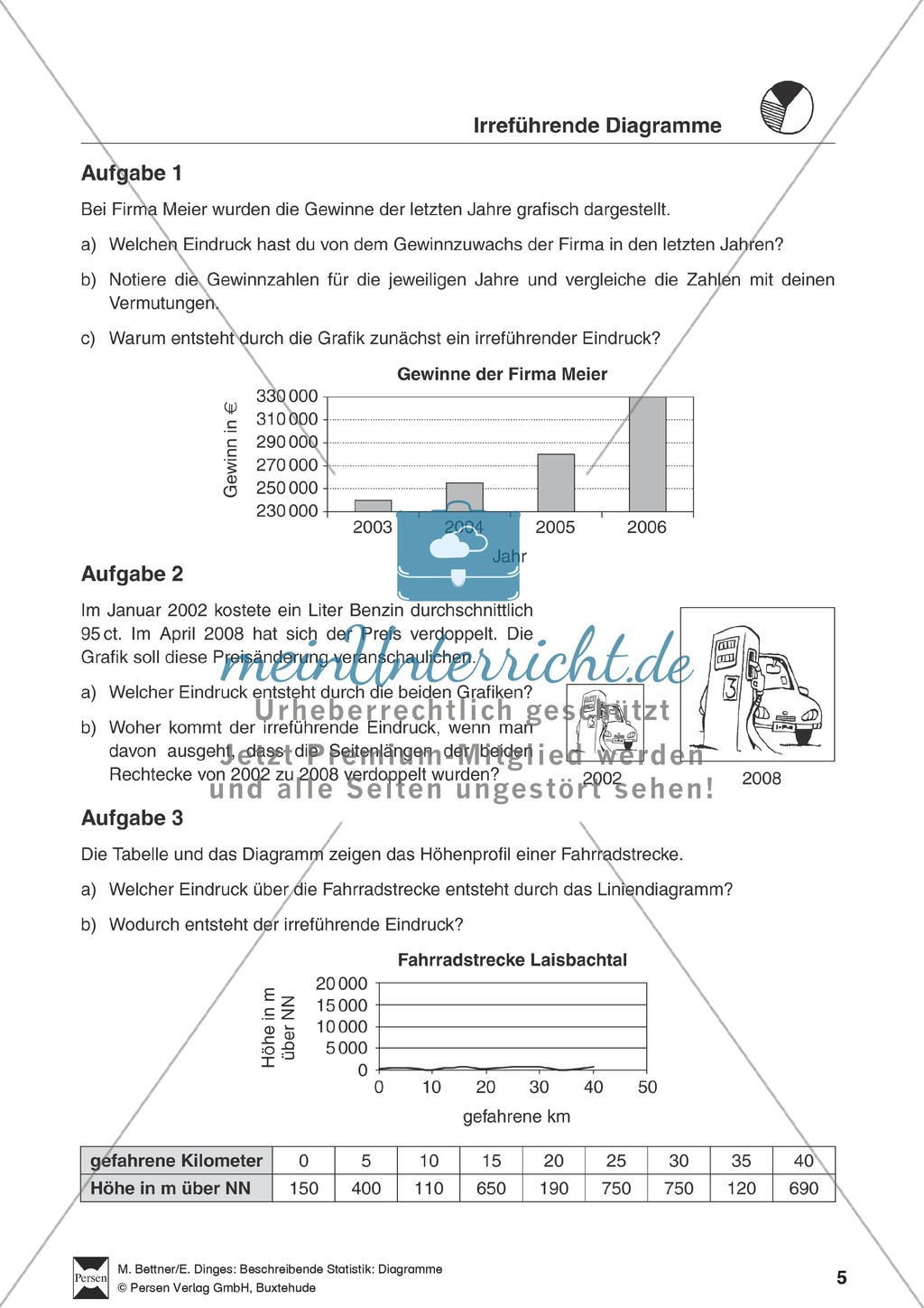 Beschreibende Statistik: Diagramme richtig lesen Preview 1