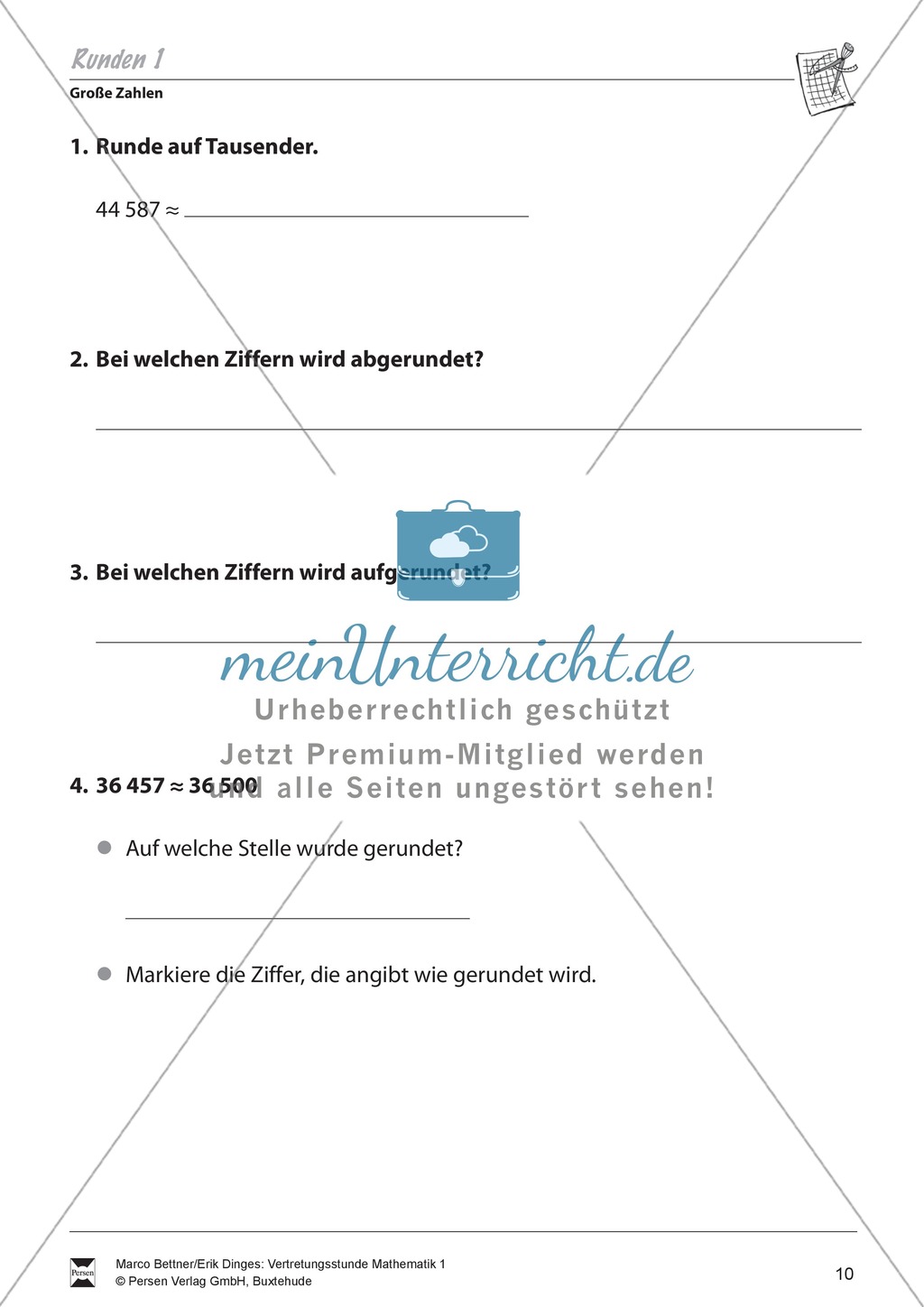 Runden großer Zahlen Preview 1