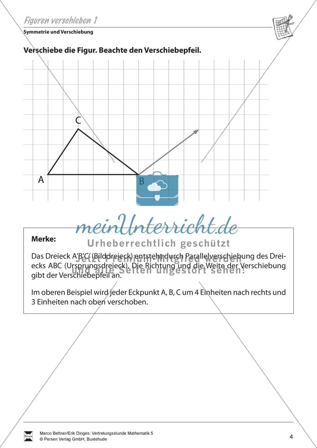 Symmetrie und Verschiebung: Einfache Verschiebung von Figuren Preview 1