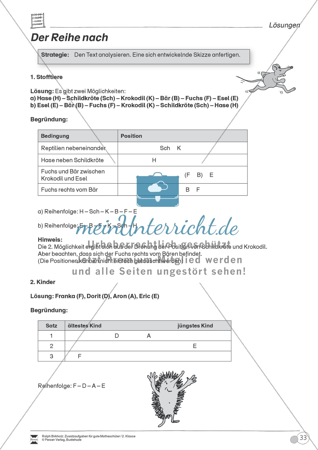 Arithmetik: Aufgaben zur Kombinatorik Preview 2