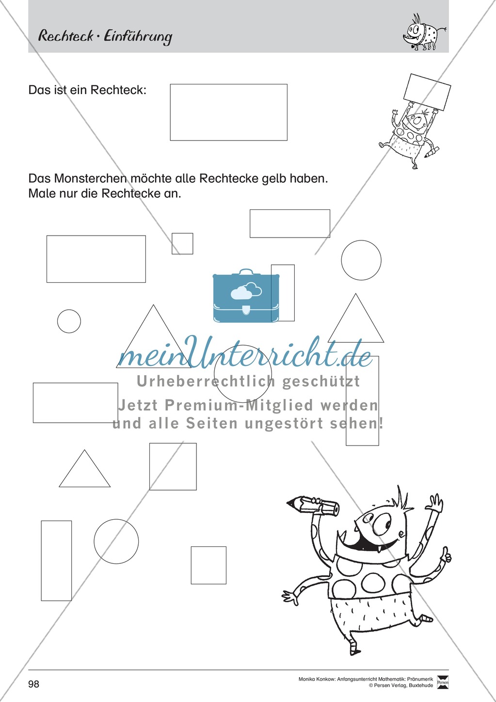 Pränumerik üben: Formen Preview 13