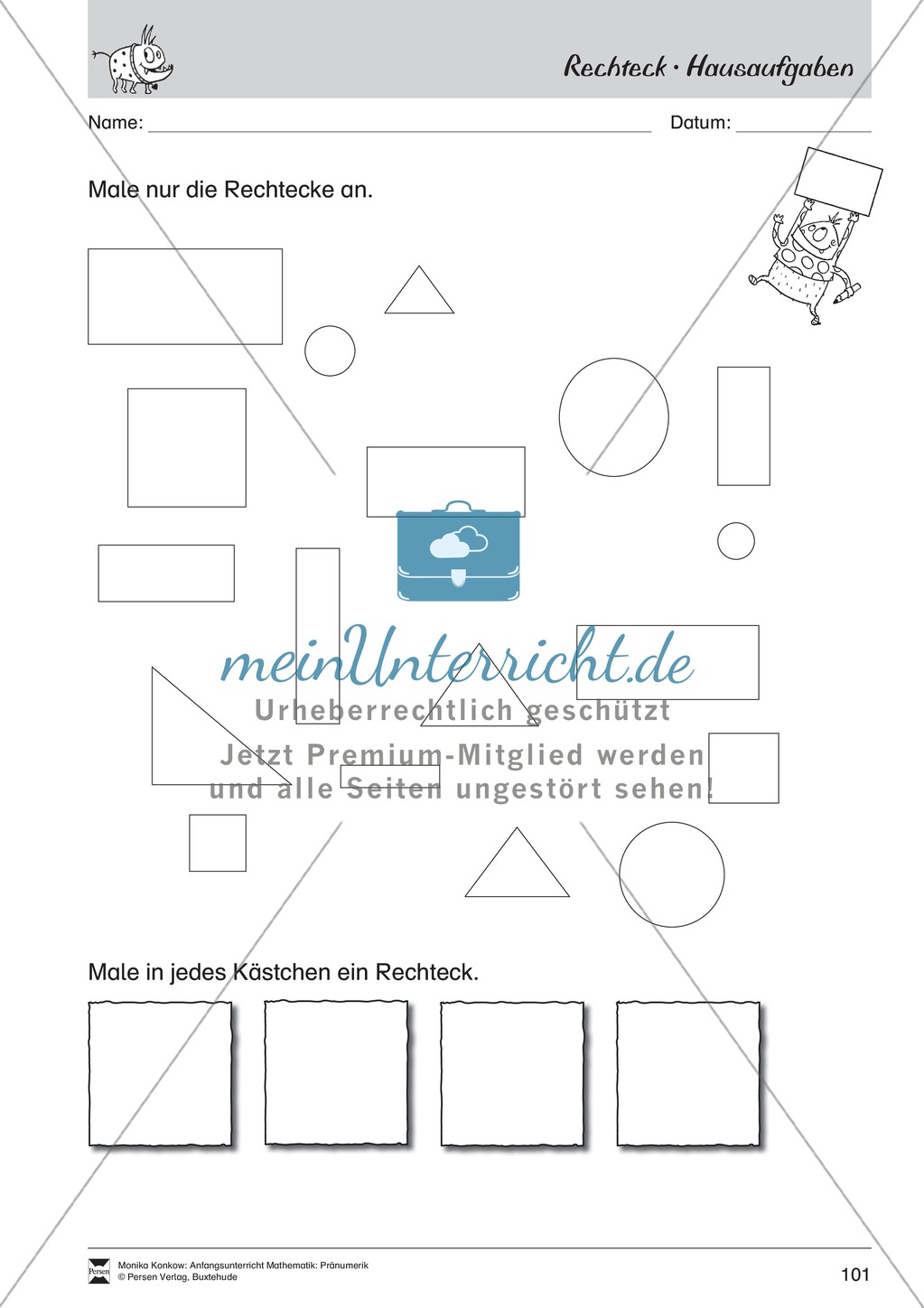 Pränumerik üben: Formen Preview 16