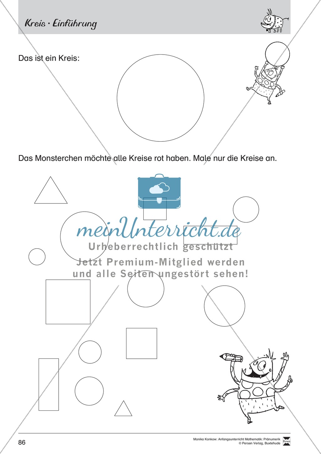 Pränumerik üben: Formen Preview 1