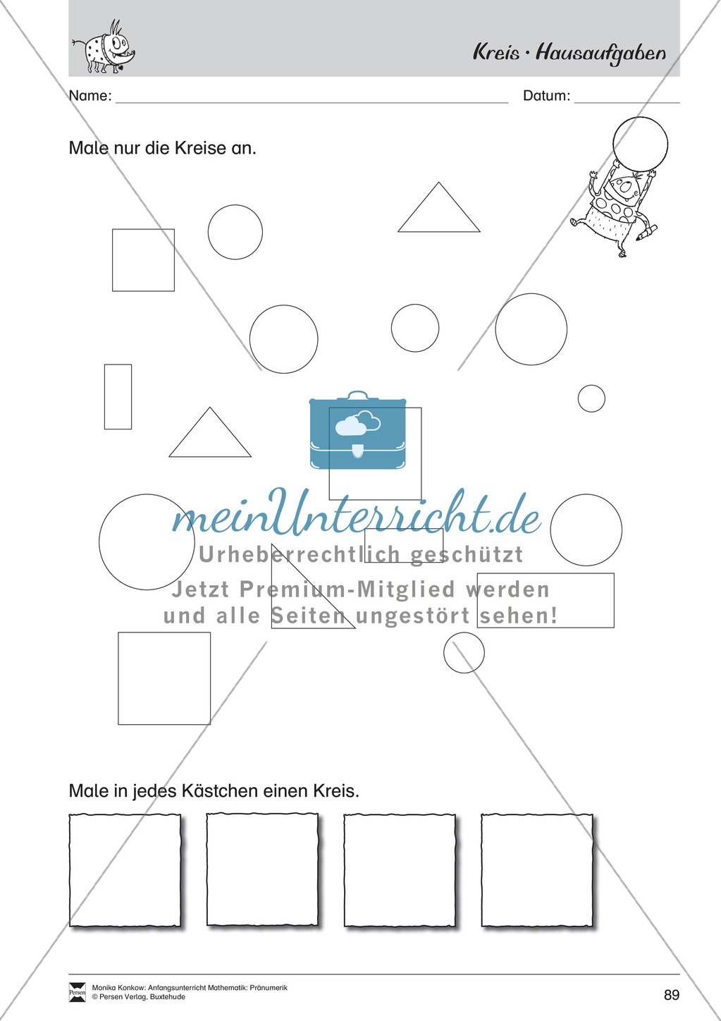 Pränumerik üben: Formen Preview 4