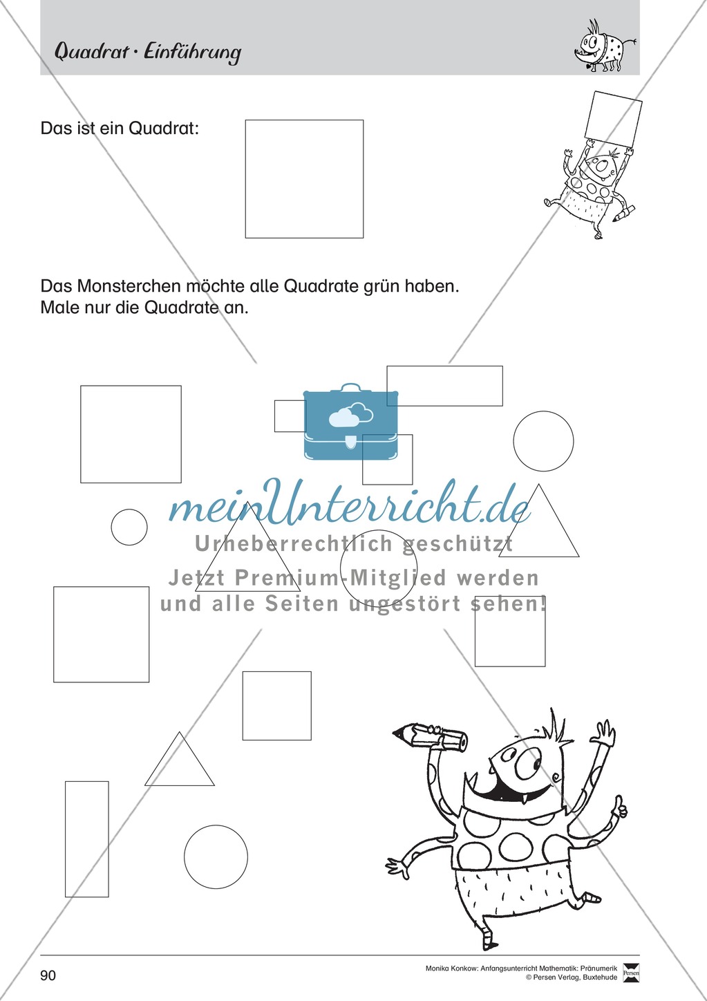 Pränumerik üben: Formen Preview 5