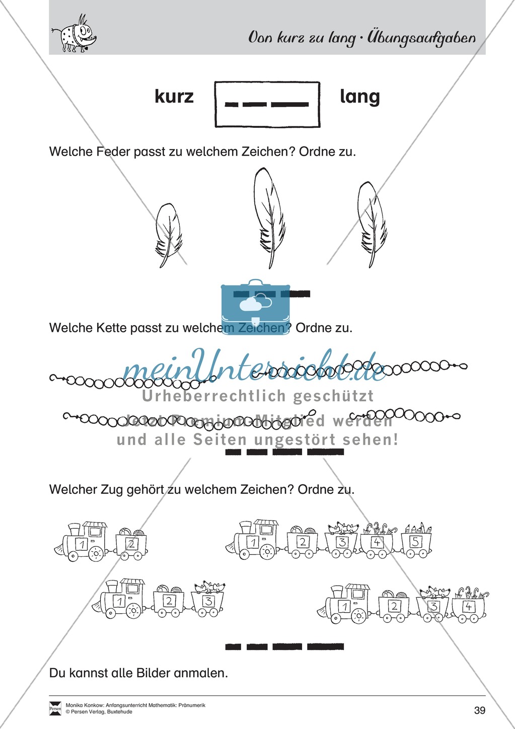 Pränumerik üben: Lineare Reihenfolgen Preview 11