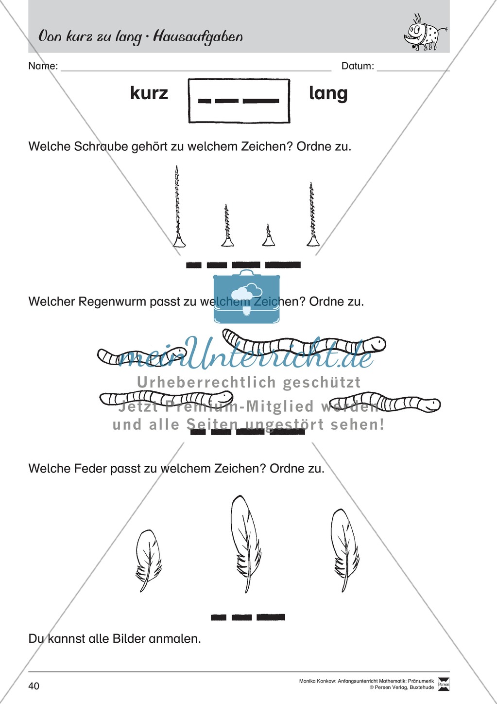 Pränumerik üben: Lineare Reihenfolgen Preview 12